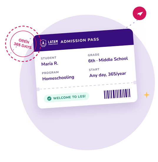 LATAM Global School admission pass